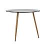 Polar Dining table MDF Dark oak look/Black ø 90cm 5