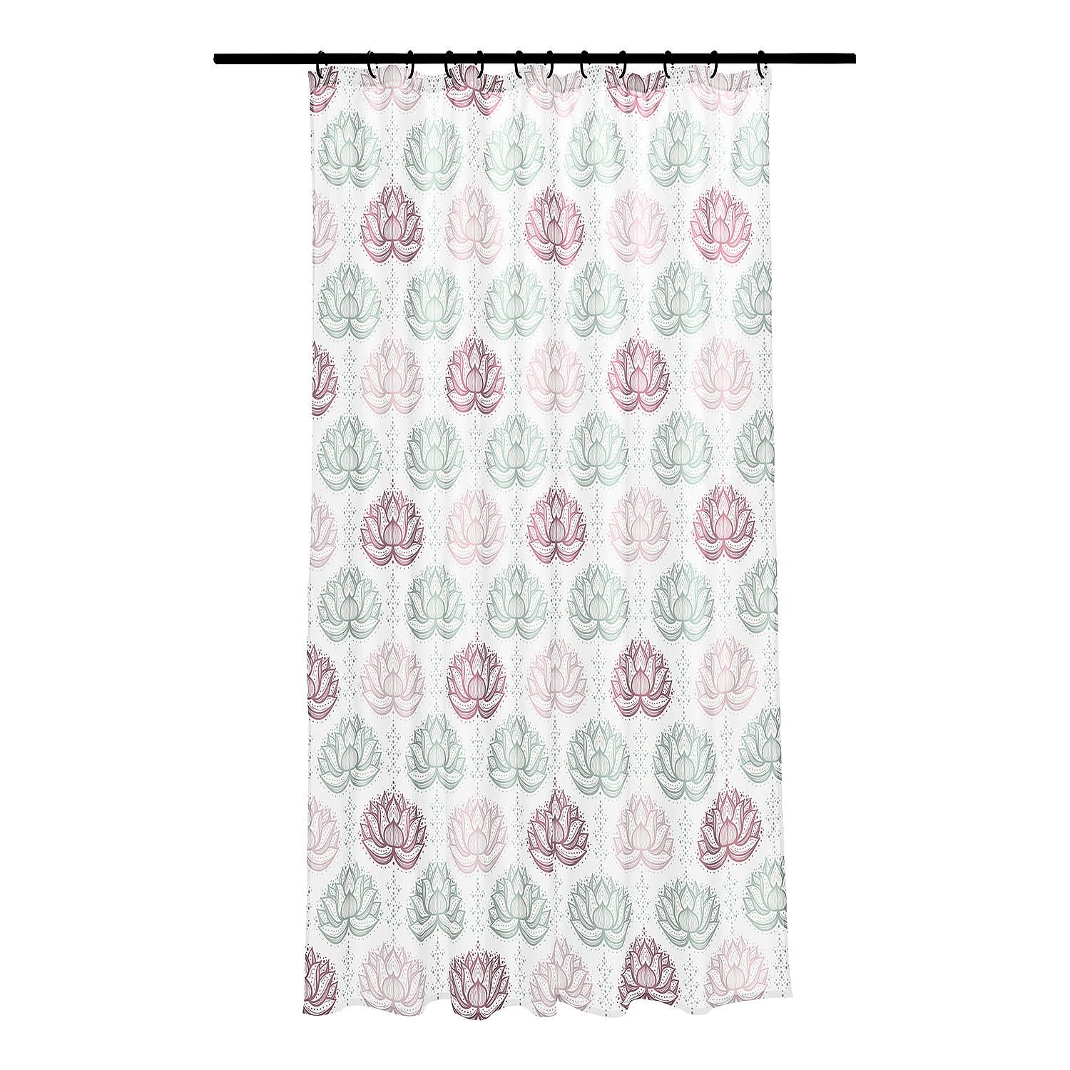 Duschvorhang Lotus Polyester Mehrfarbig 0