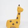 Giraffe Stofftier Baumwolle Gelb Braun 6