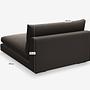 Mammuten Loveseat Aston Braun 28 Samtstoff 2
