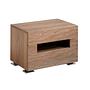 Bedside table Walnut Steel 5