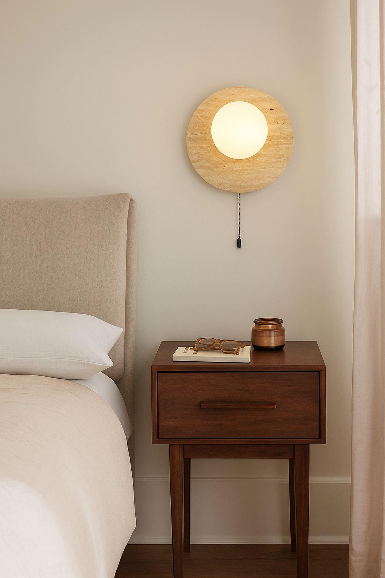 Tor Wall Lamp Travertine Cream 2