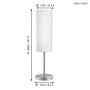 Troy Elegance Tischleuchte Glas Stahl 1-flammig 2