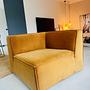 Dane 1-seater corner module Velour Matte Amber 0