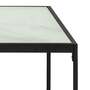 2x Couchtisch Glas Metall Weiß Schwarz 3