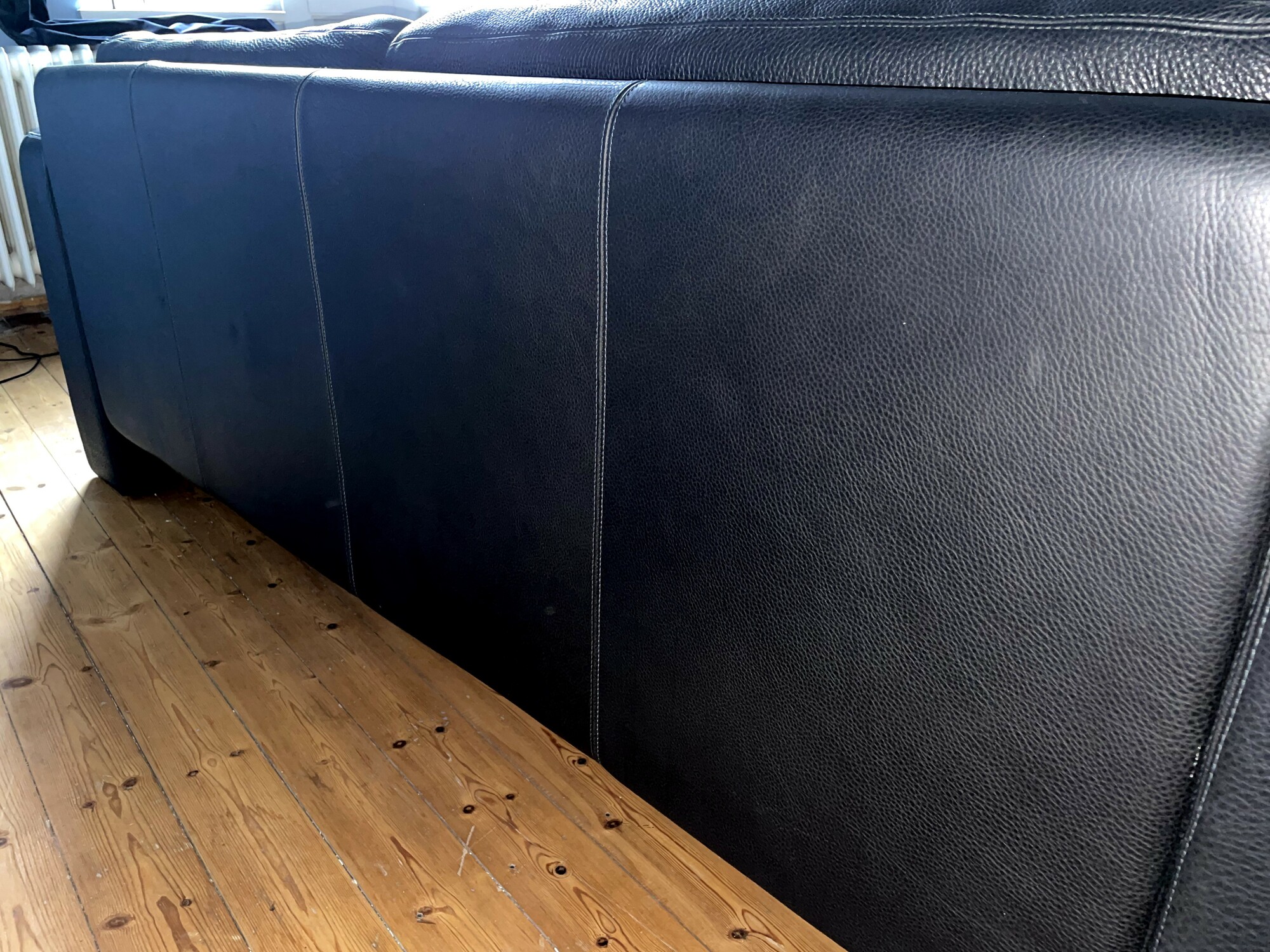 Conseta Sofa 2-Sitzer Leder Schwarz 4