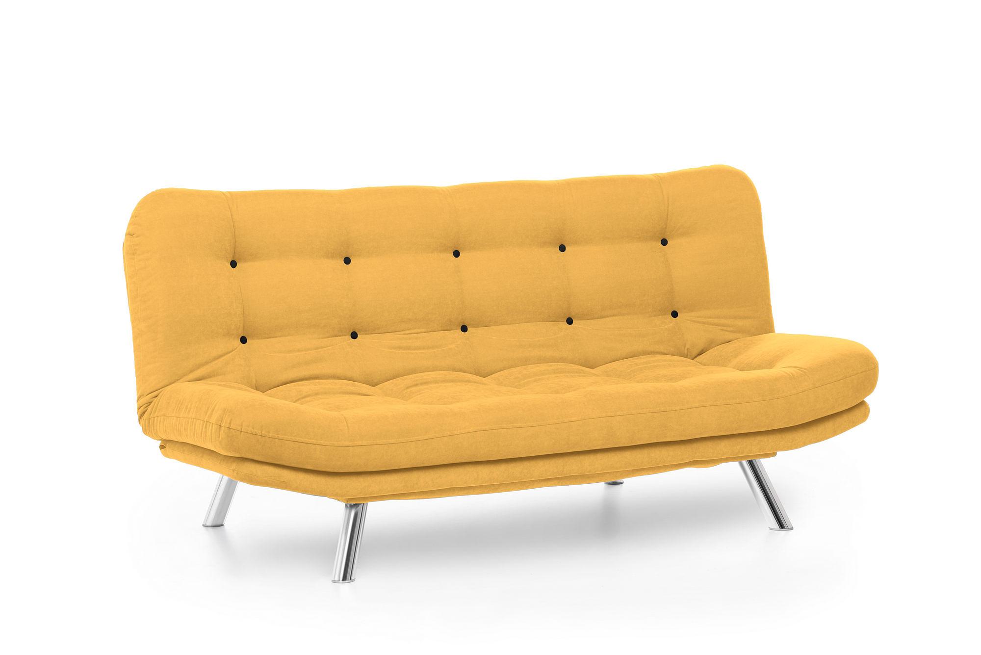 Misa Sofa Bed 3-seater Mustard 0