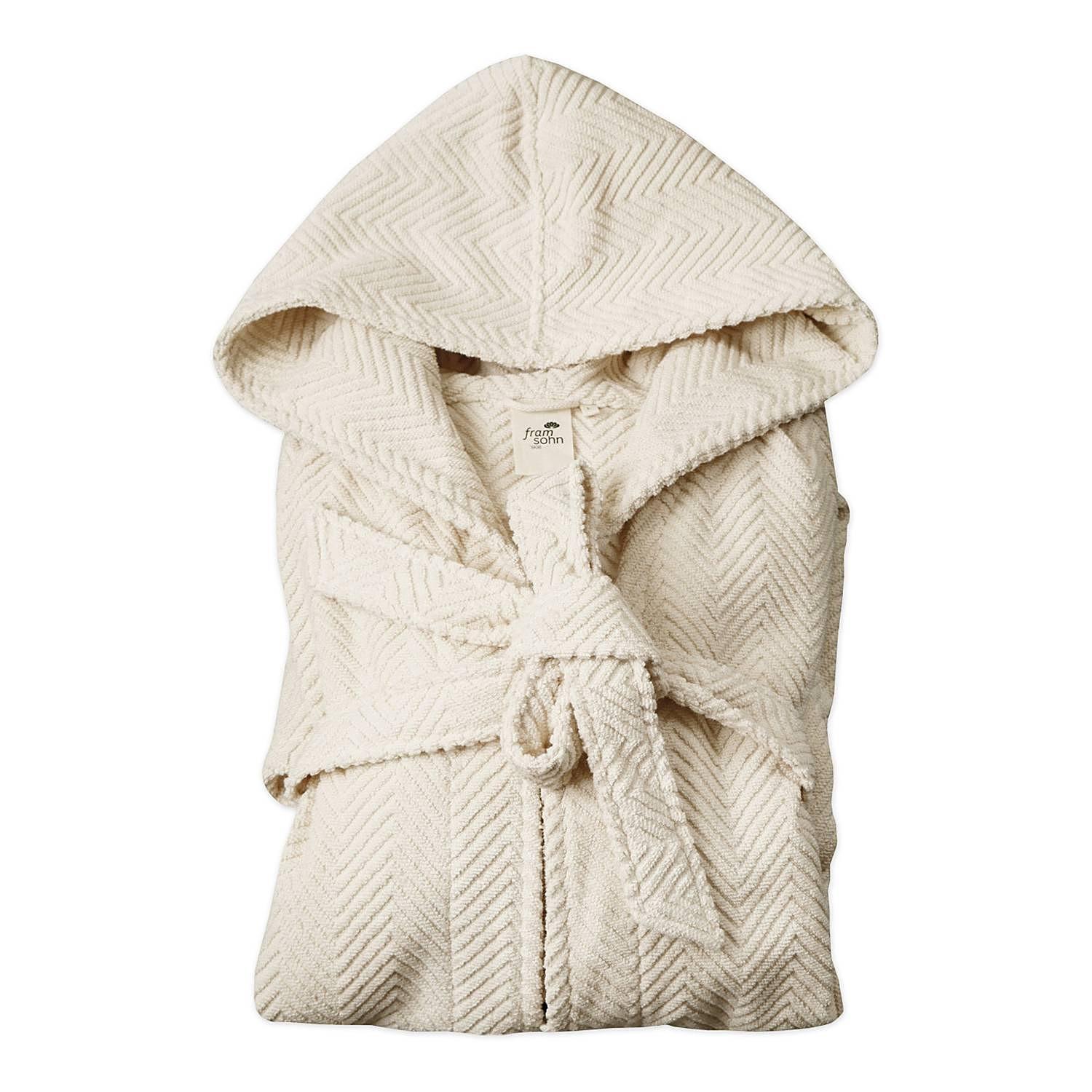 Ocean Damenbademantel Bio-Baumwolle Creme Größe: S 1