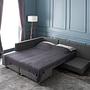 Manama Corner Sofa Bed Left - Anthracite 4