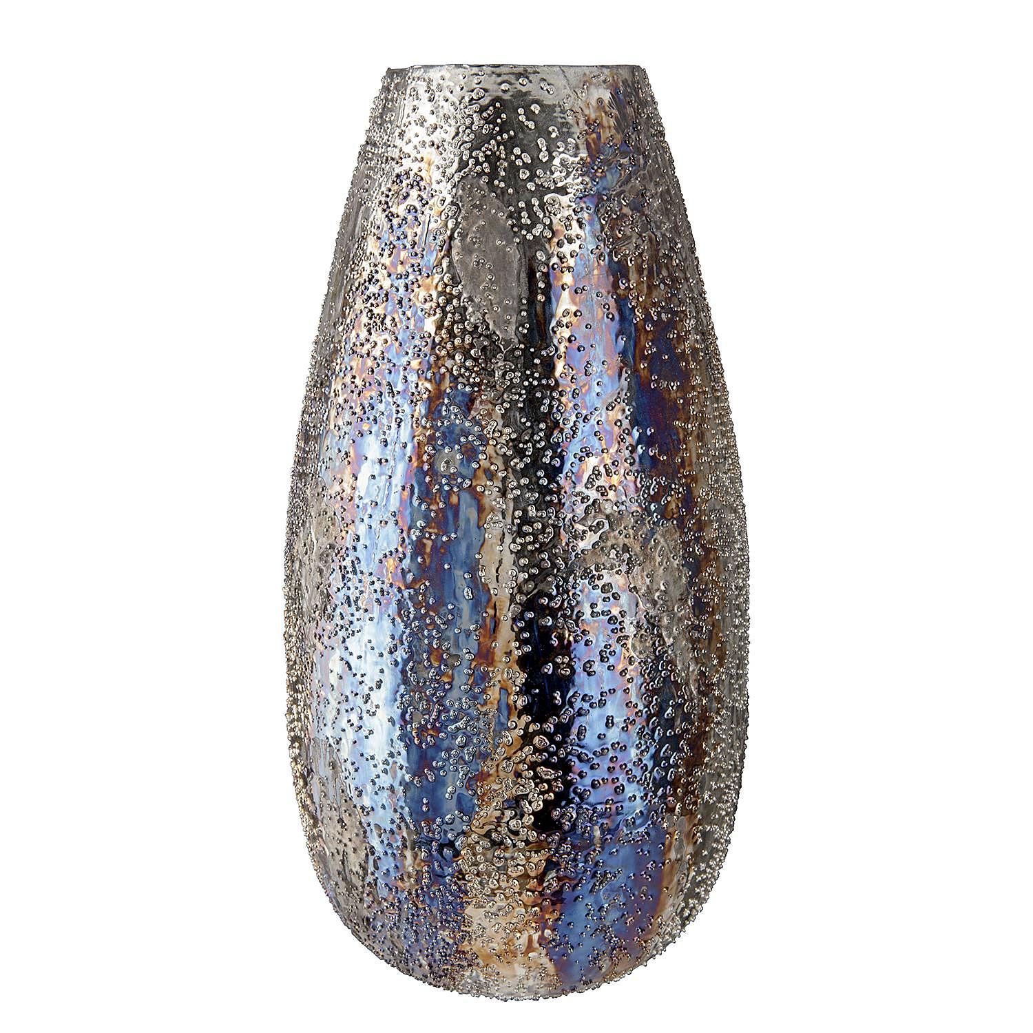 Vase Peacock Iron Brown 21 x 39 cm 0