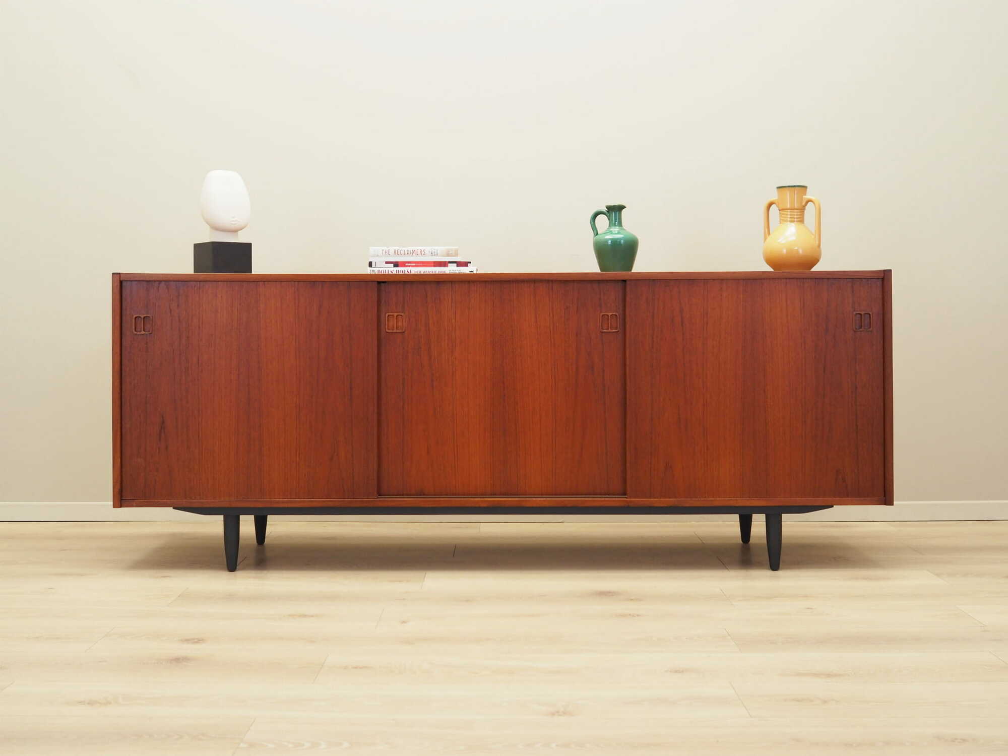 Vintage Sideboard Teak Wood Brown 1970s 1
