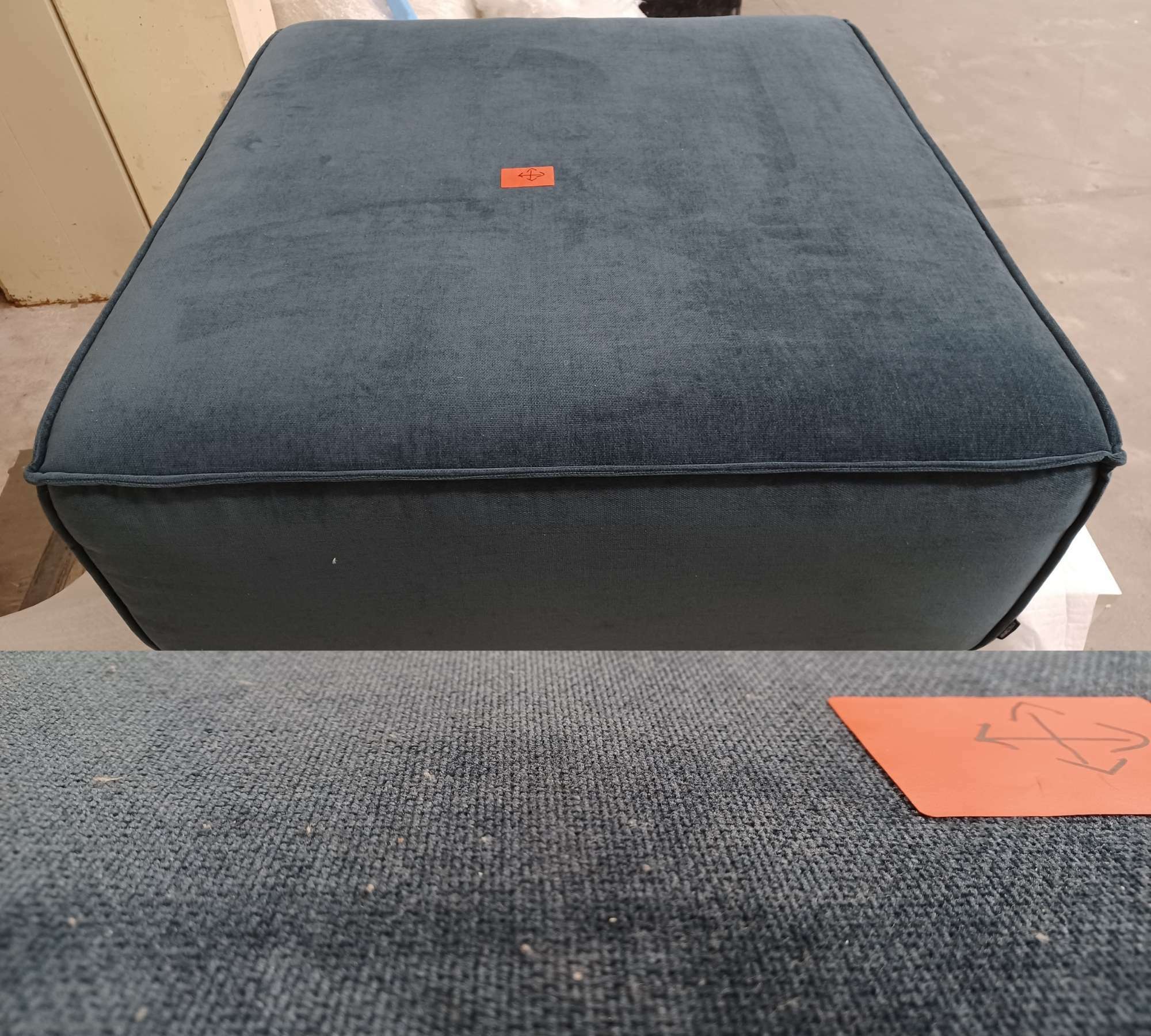 Dane Polsterhocker Danny Dusty Blue 2