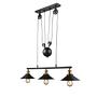 Lenius II Pendant light 3-light Iron Black 1