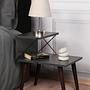 Cross bedside table wood veneer anthracite 1
