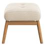FEELIX Hocker Eiche Webstoff Beige 3