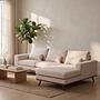 Corner Sofa Japandi 3-Seater Right Beige 1