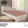Spannleintuch aus Baumwolle Nougat 2