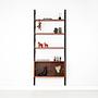 Libreria in teak marrone anni '60 1