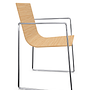 Lineal Armlehnstuhl Holz Aluminium Natur 1