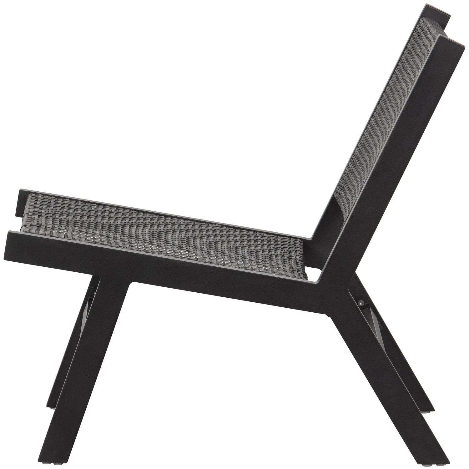 Puk Gartenstuhl Aluminium Schwarz 3