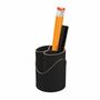 Stiftehalter 100% Recyceltes Leder Schwarz 1