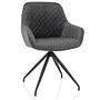 ELVERUM Dining Chair Velvet Grey 0
