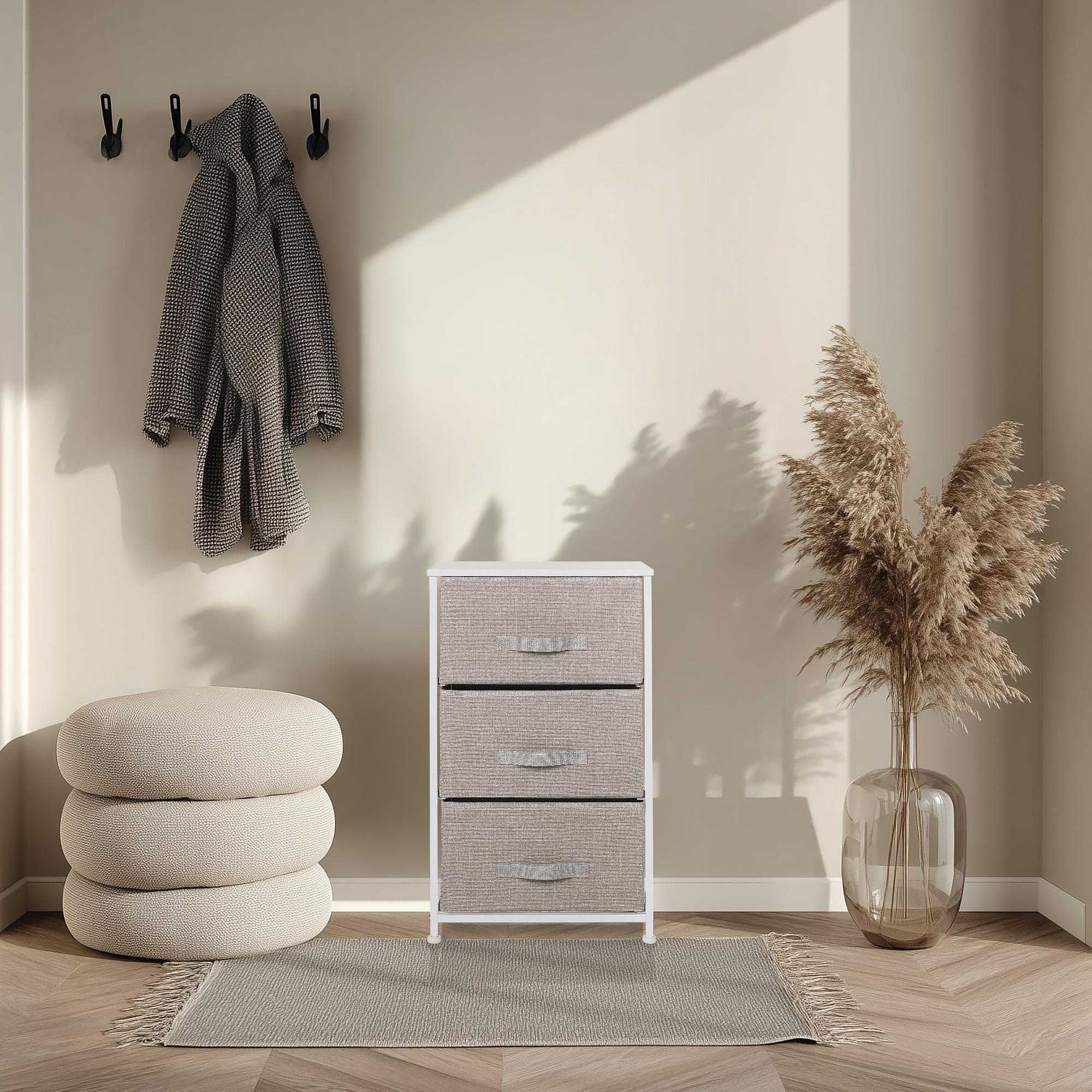 FOLDRESS M Regal mit 3 Fächern Grau hjh WOHNEN 3