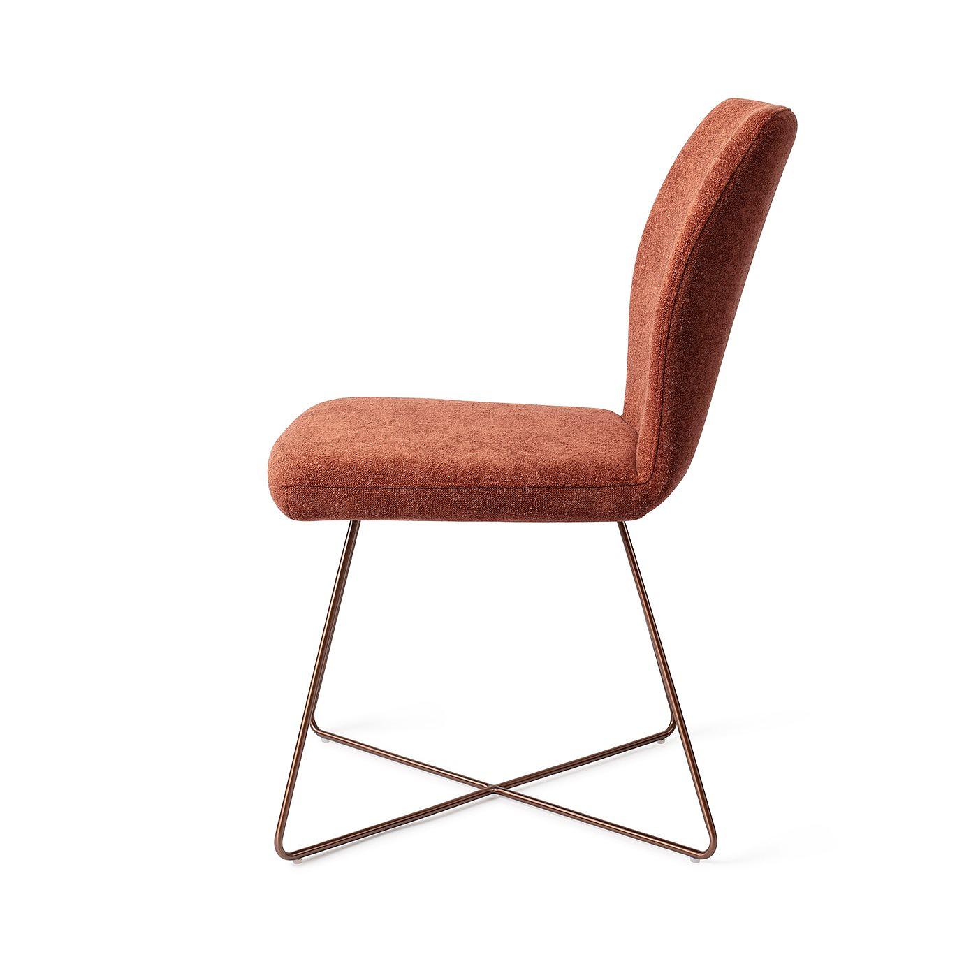 Ikata Dining chair Cross Cosy Copper 1