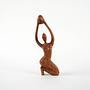 Sculpture Woman Teak 1970s 2