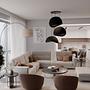 3-Flammig Wabi Sabi Kanso Beams Pendelleuchte Schwarz 3