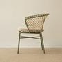 Canar Garden Chair Polyester Cream 60x57x75 cm 2