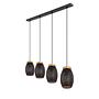 Pendant lamp Narri Iron 4-light 4