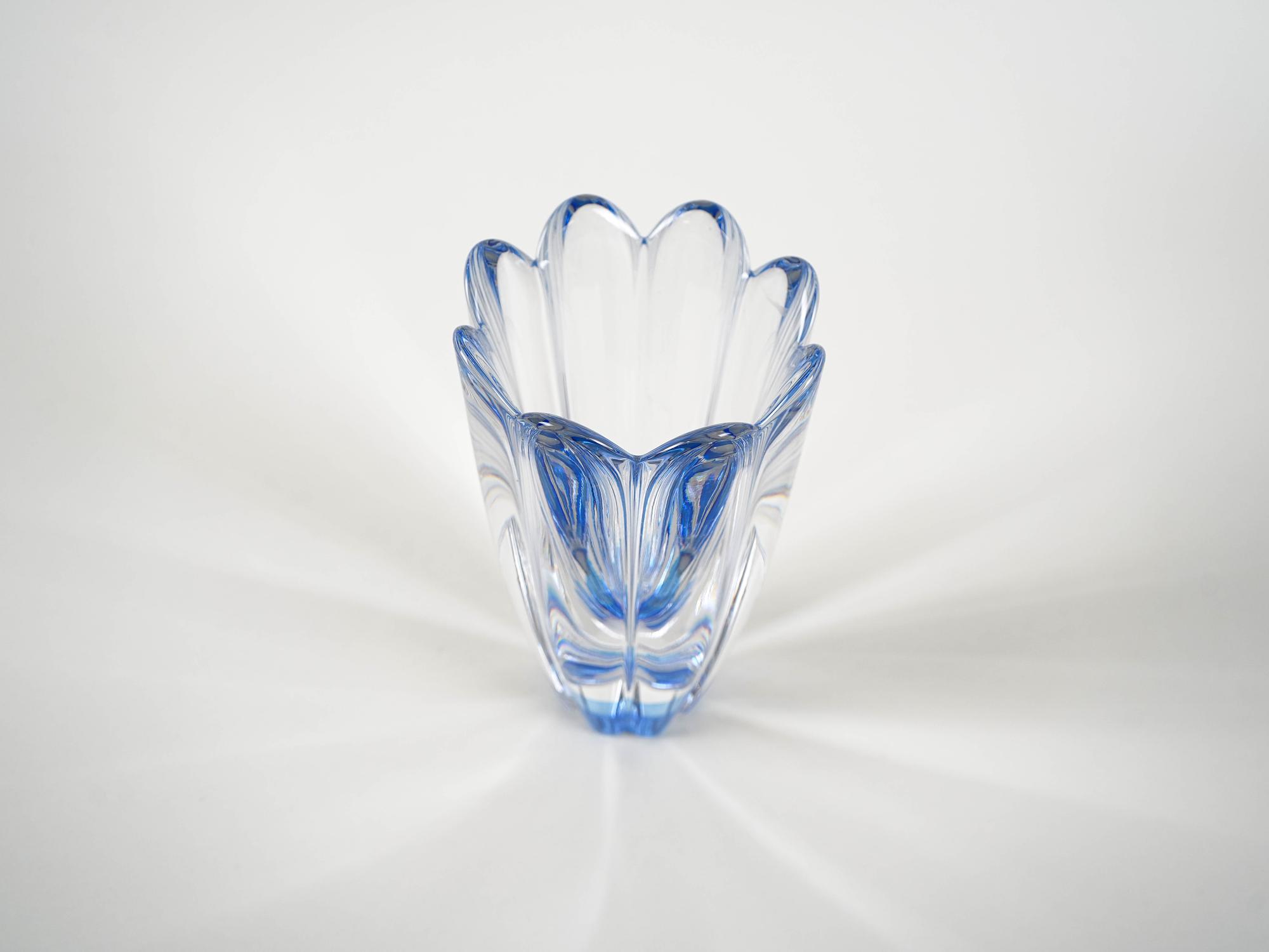 Mayflower glass vase 1960s Jan Johansson Orrefors 6