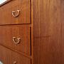 Vintage chest of drawers Teak brown 1970s 14
