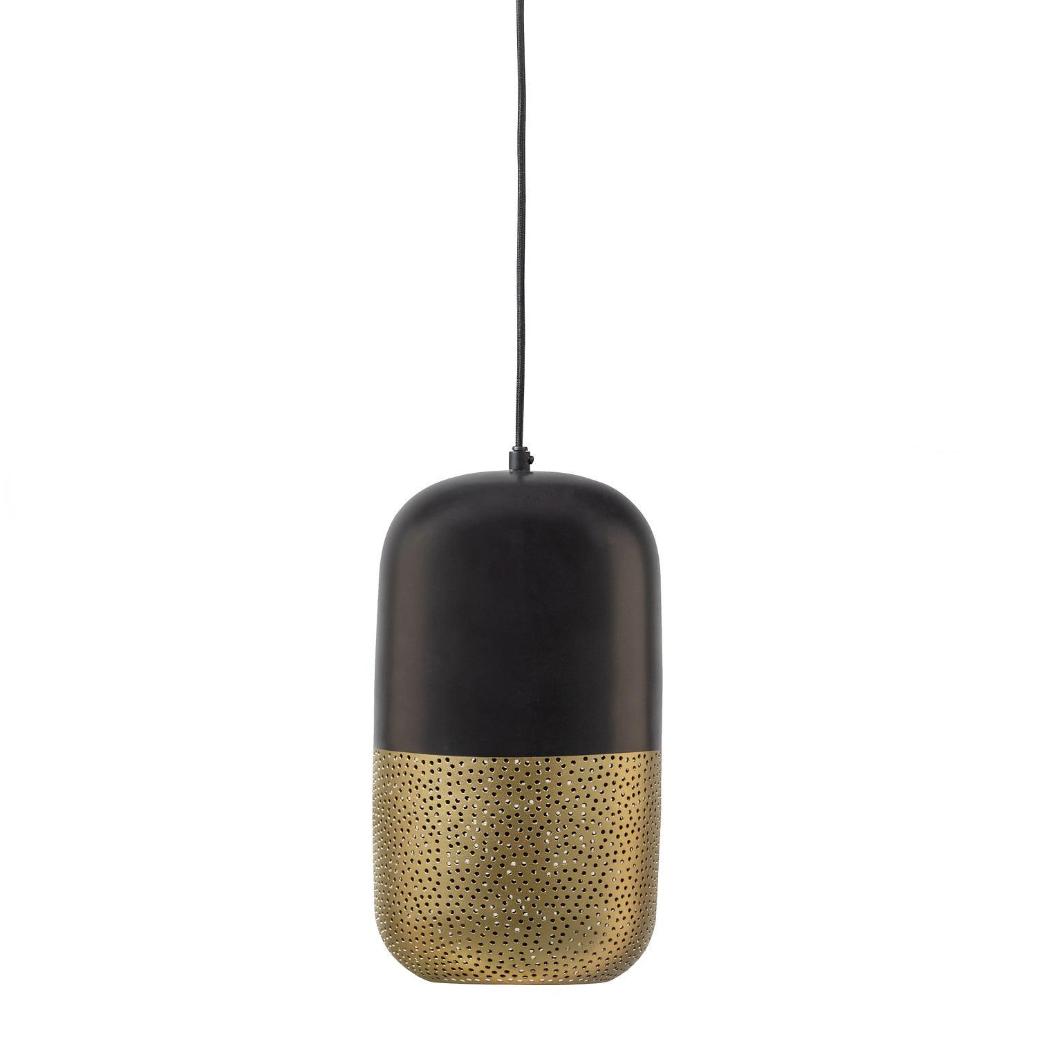 Tirsa Hängelampe Metall Schwarz Gold 0