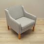 Vintage Sessel Buchenholz Textil Grau 1970er Jahre 11