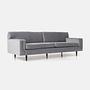 Helsinki Sofa 4-Sitzer Samt Silber 2