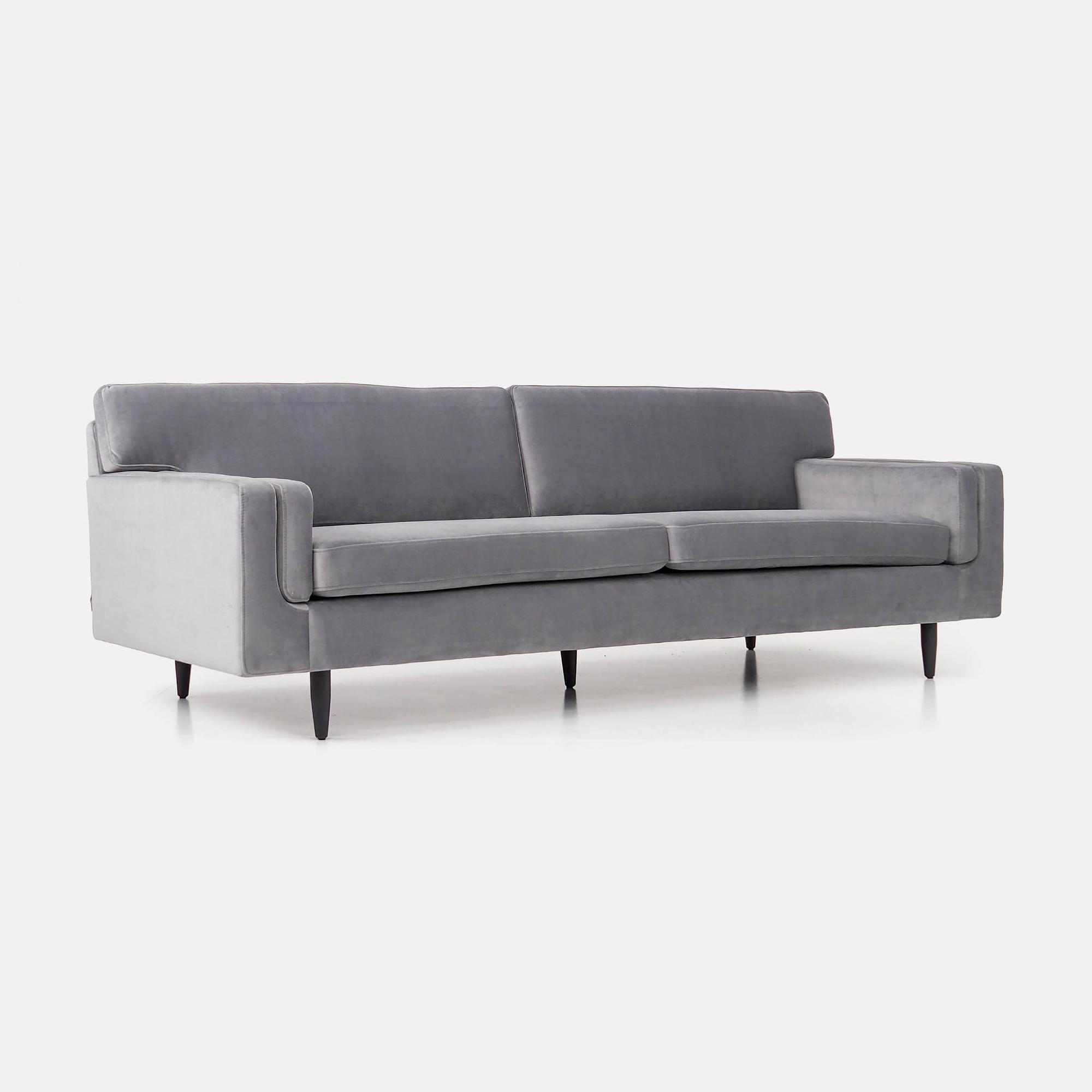 Helsinki Sofa 4-seater Velvet Silver 2