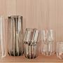 Mizu Wasserkaraffe Glas Grau  3