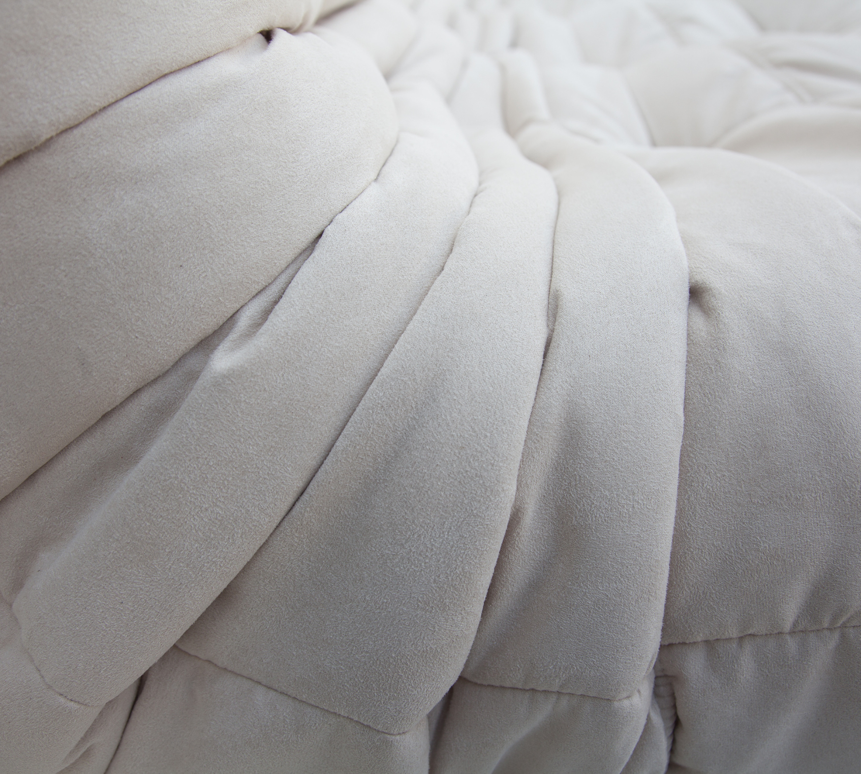 Togo Set Lounge 5 pezzi Tessuto Bianco sporco 8