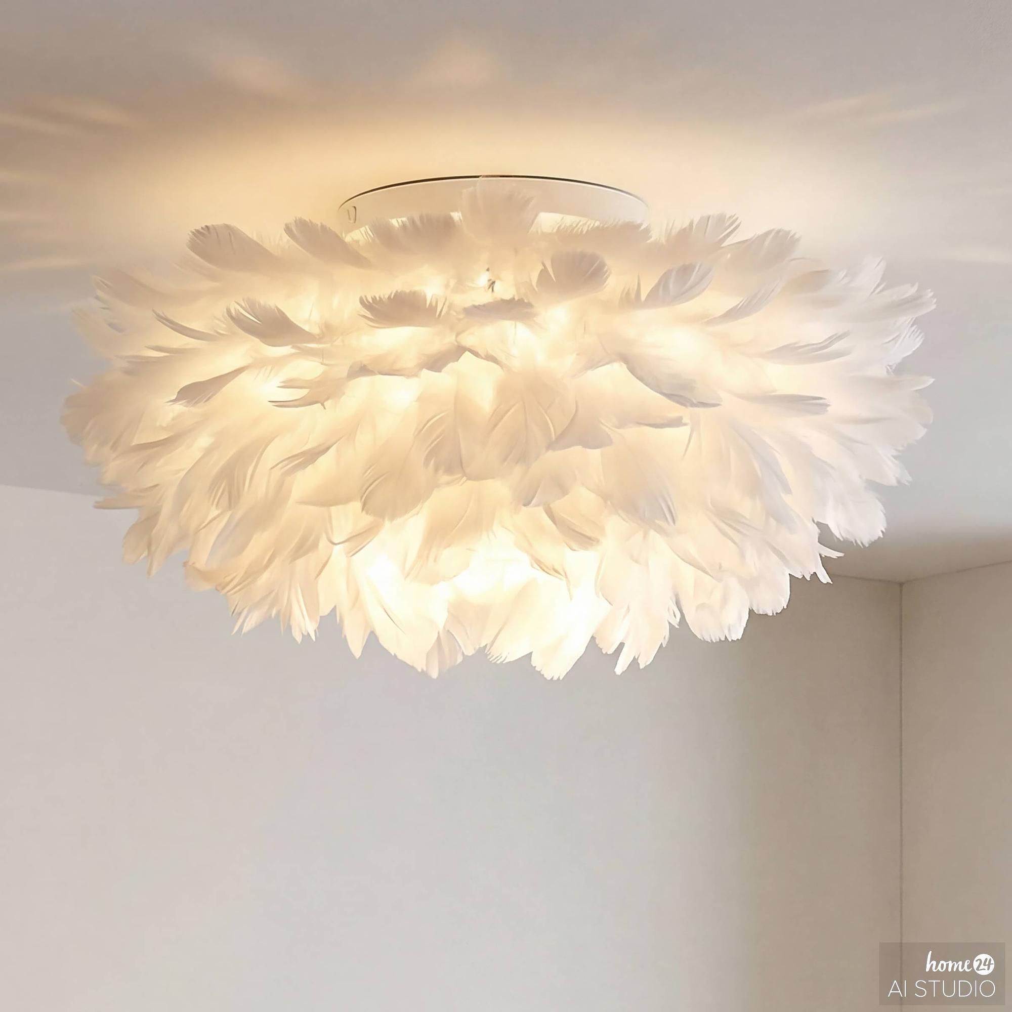 Haloa Deckenleuchte 1-flammig Federn Eisen 1