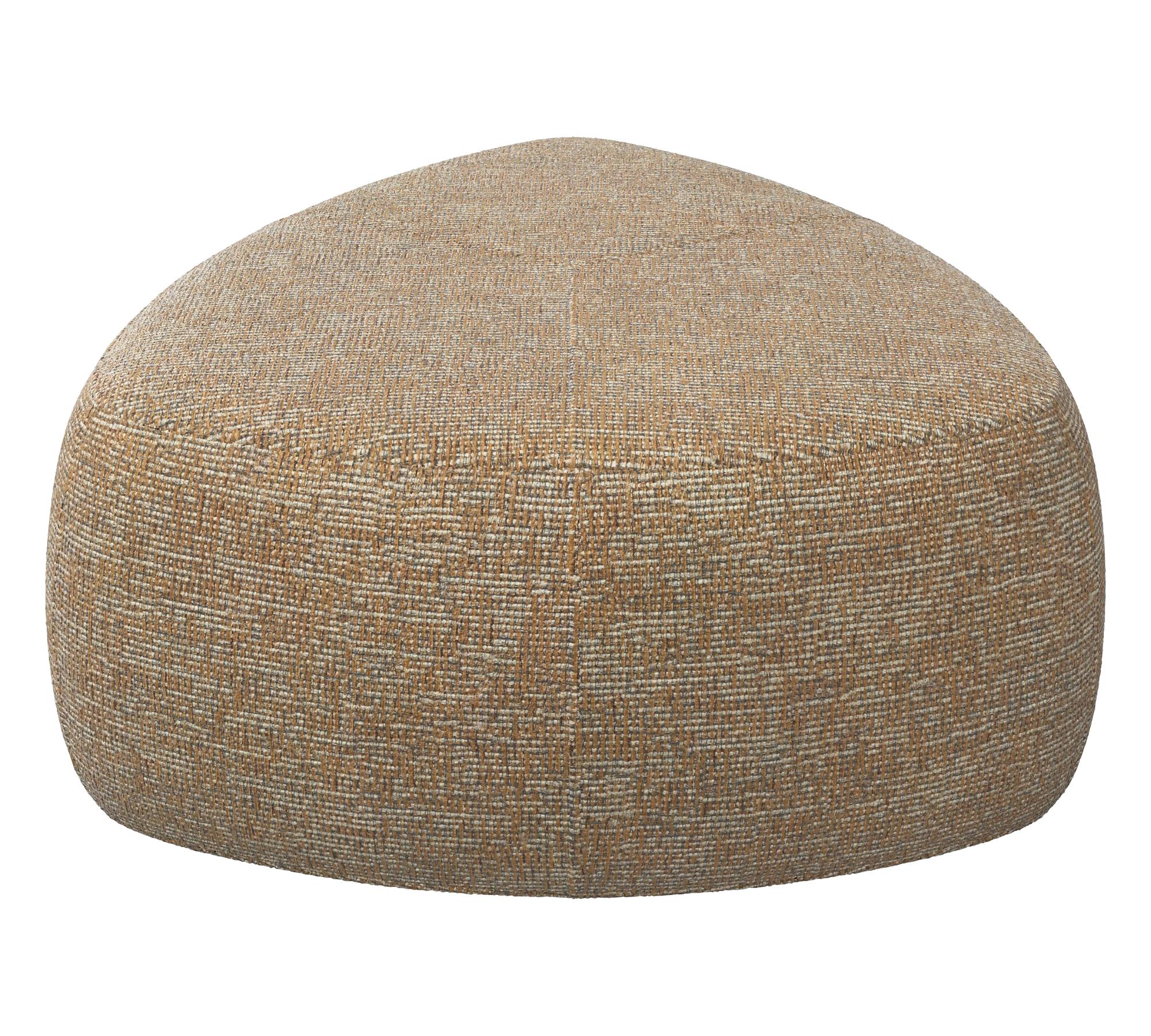 Bermuda Stool Large Wellington Fabric Stone Coloured 3