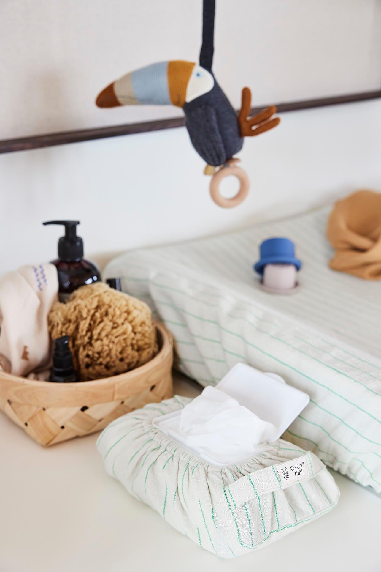 Toucan Pendant Organic Cotton Grey 1