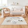 Simpatico tappeto per bambini con animali multicolore 100x250 cm 0