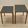 2x Side table Teak wood 1970s 3
