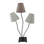 Bohemian Table Lamp Cotton Fabric Stainless Steel 3-Light 1