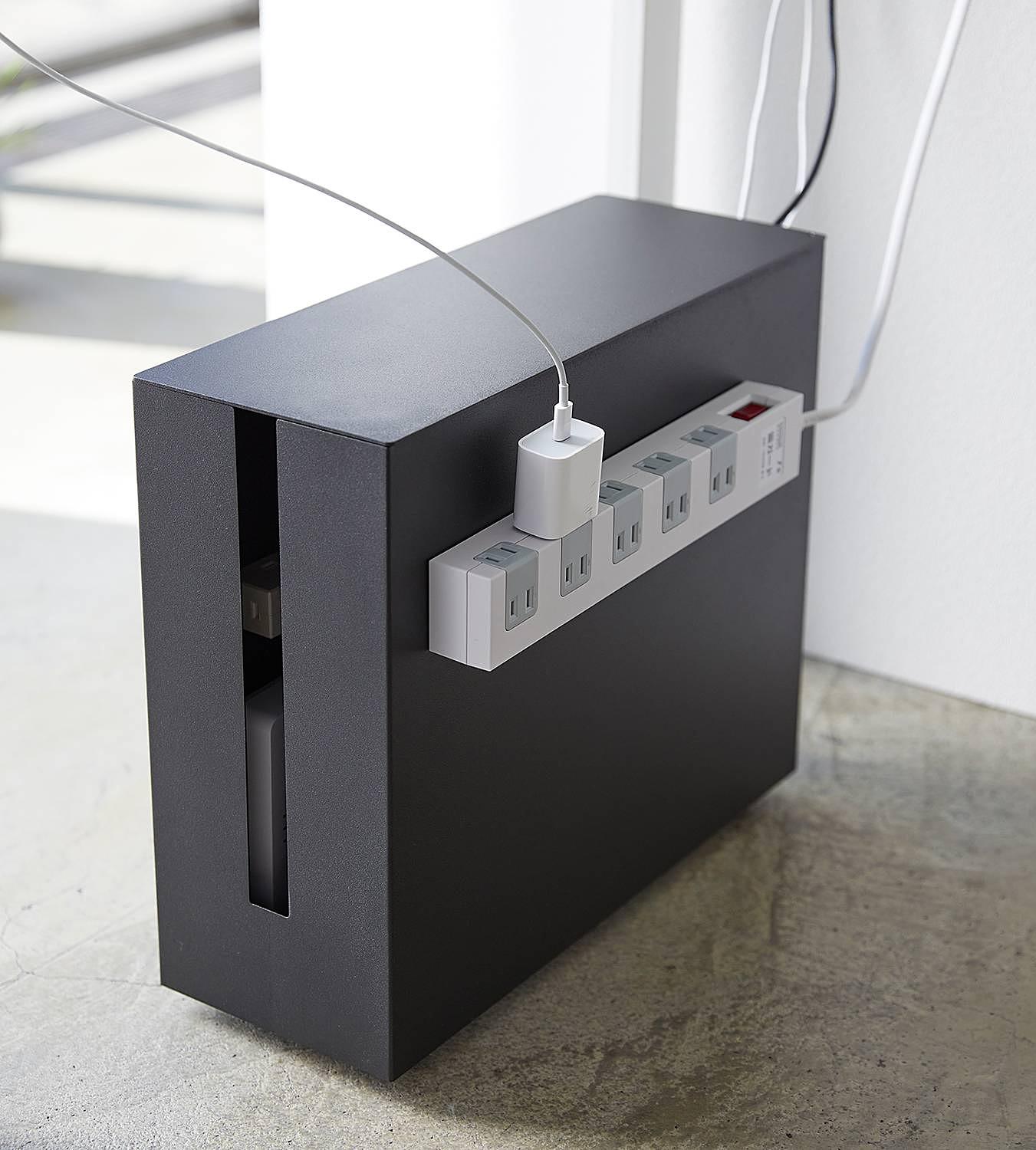 Kabelbox Tower Stahl / Kunststoff Schwarz 4