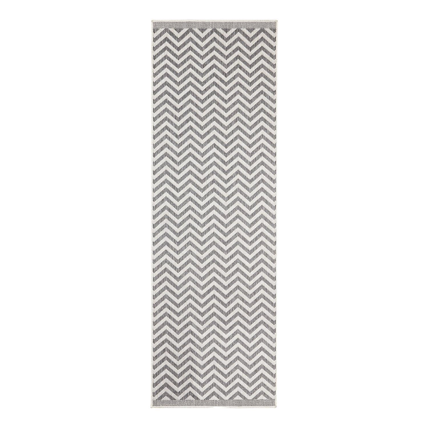 Indoor-Outdoor Runner Palma Polypropylene Grey 80×250 cm 1