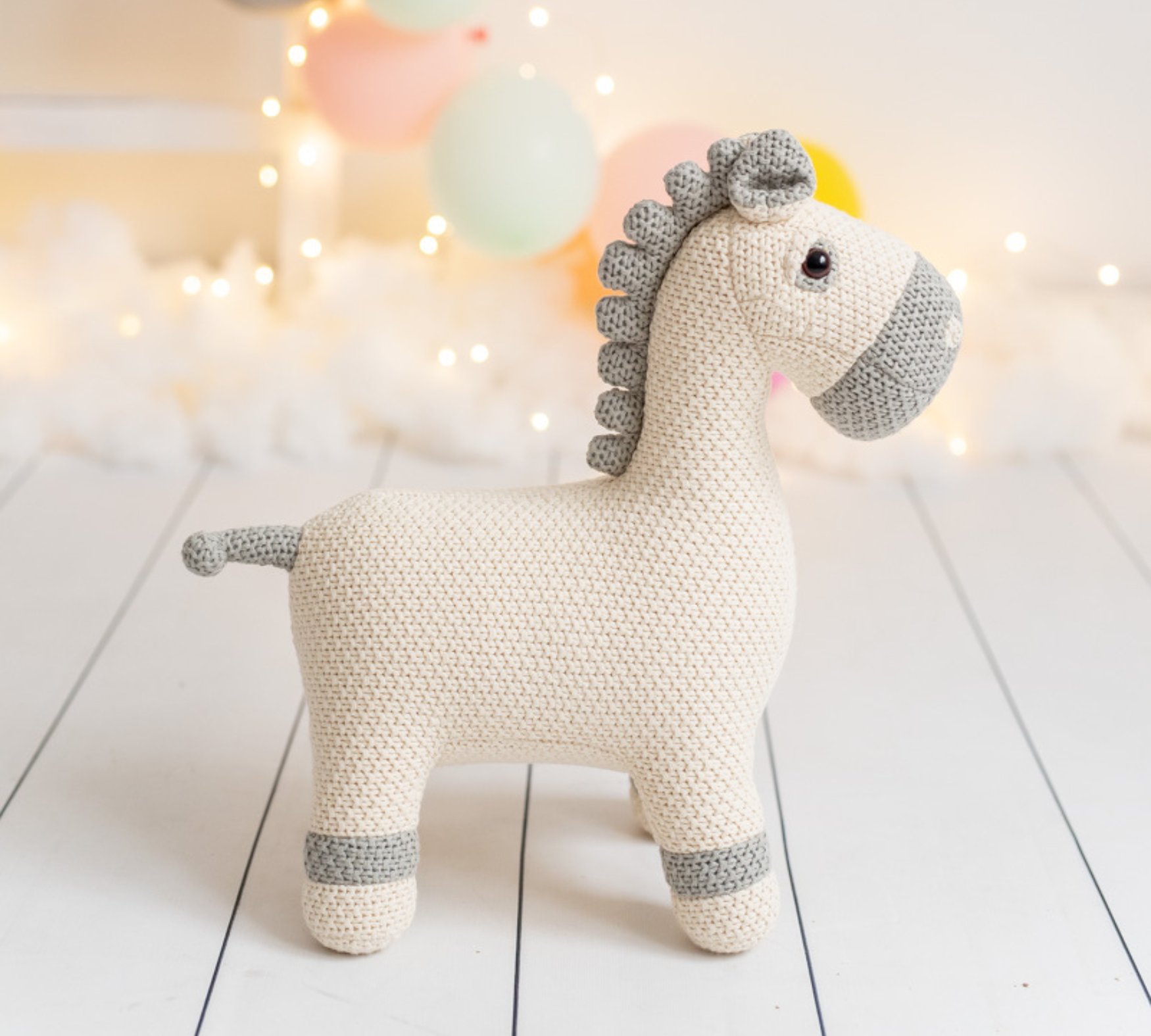 Mare Mini Plush Toy Cotton White 1