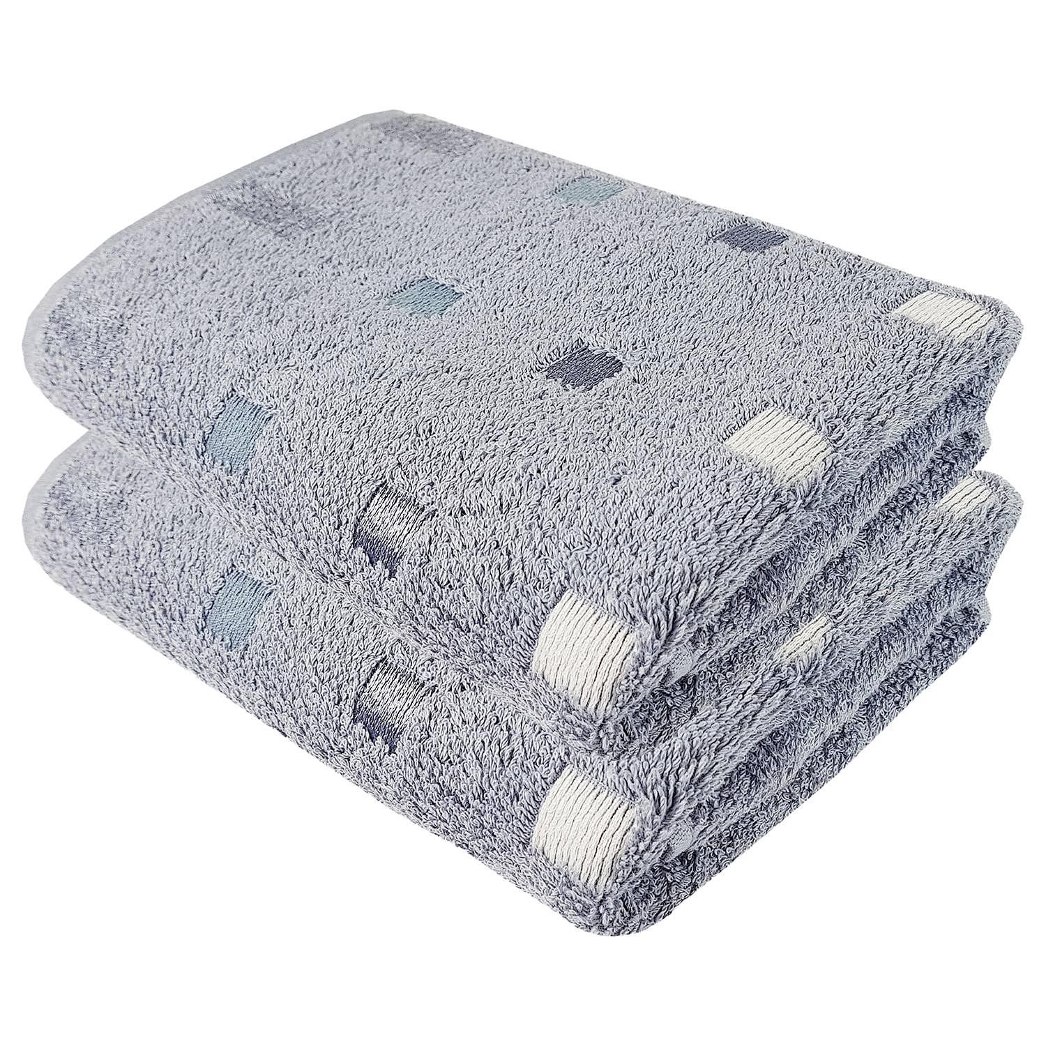 2x Handtuch-Set Quattro Frottee Graphit 0